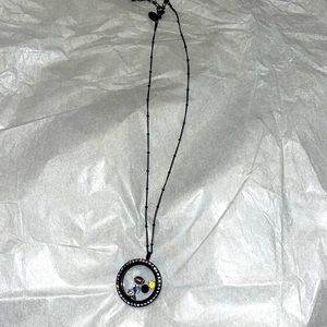 Origami Owl necklace with 5 charms